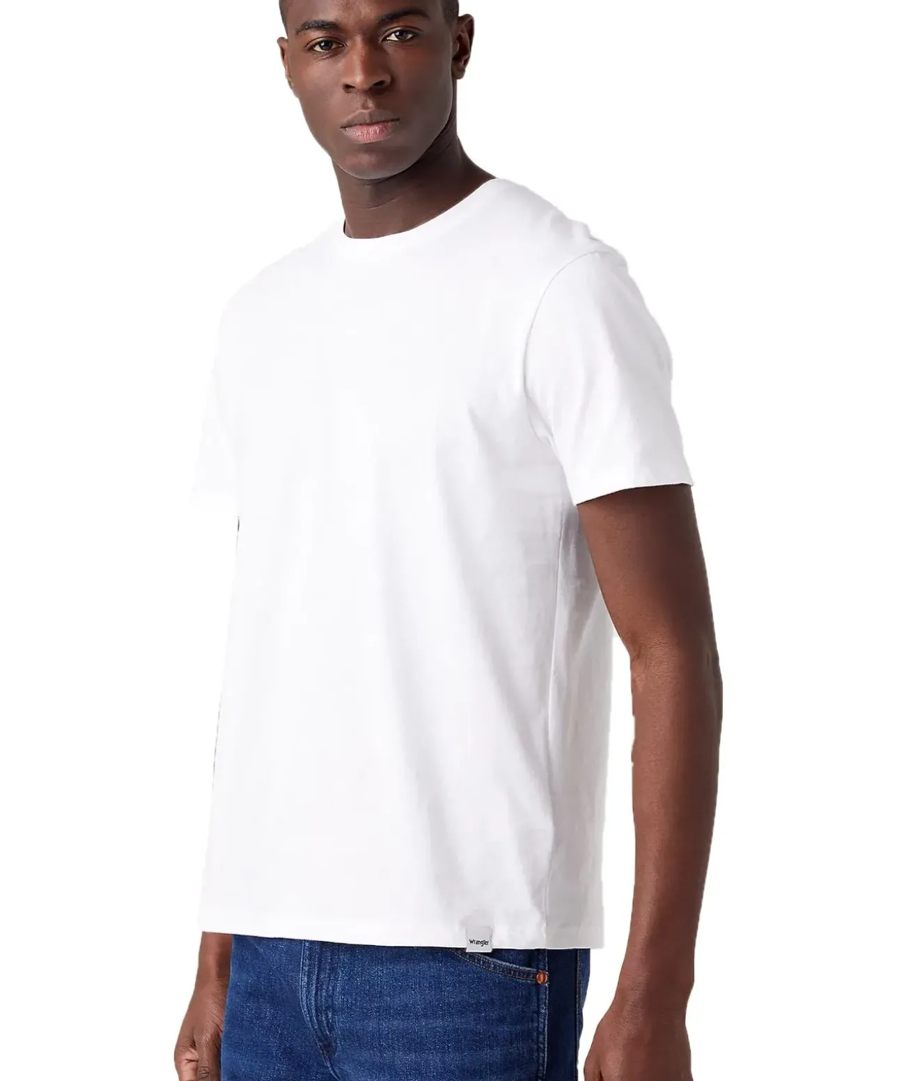 Wrangler T-Shirt Tee in Weiß im 2 Vorteilspack